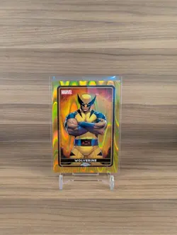2025 Topps Deadpool Chrome WOLVERINE Logan Marvel #5 Gold Lava #/50 - Image 1