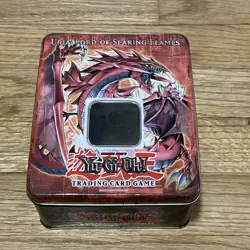 Vintage YuGiOh 2006 TIN ONLY Uria Lord Of Searing Flames Collectible NO CARDS - Image 1