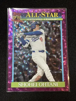 2026 Topps Series 2 Shohei Ohtani Pink Crackle Foil 91AS-50 Mega Exclusive - Image 1