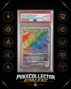 PSA 10 Glurak VSTAR 174/172 DE - Pokemon Secret Rare Slab - Charizard - Image 1