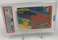 1999 POKEMON JAPANESE BANDAI CARDDASS Card PIKACHU vs. CHARIZARD #187 PSA MINT 9 - Image 1