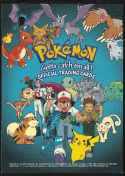 topps Pokemon TV Animation Edition Series 1 Non Holo Checklist Blue Logo - Image 1
