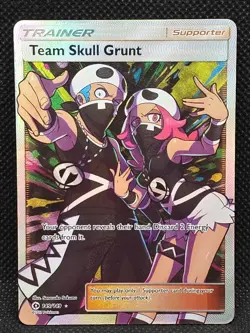 Team Skull Grunt (Full Art) 149/149 SM Base Set Holo 2017 Pokemon Ultra Rare - Image 1