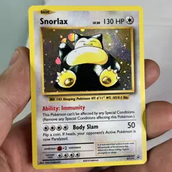 Snorlax 130 HP Holo XY XY179 (Cosmos Holo) (2016) English Basic Pokemon TCG Card - Image 3