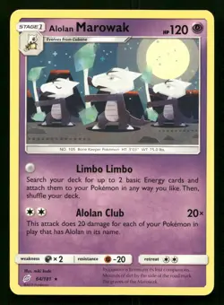 Alolan Marowak 64/181 Team Up Rare Lightly Played - Image 1