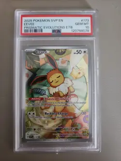 2025 POKEMON SVP EN-SV BLACK STAR PROMO #173 EEVEE PSA 10 - Image 1