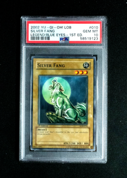 Yugioh SILVER FANG 1st Edition LOB-010 (GEM MINT) PSA 10 - Image 1