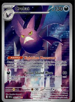 Crobat 093/086 Holo Illustration Rare Chaos Rising Pokemon Near Mint - Image 1