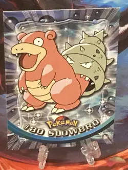 2000 Topps Blue Logo Slowbro #80 Normal - Pokemon TV Animation Edition LP - Image 1