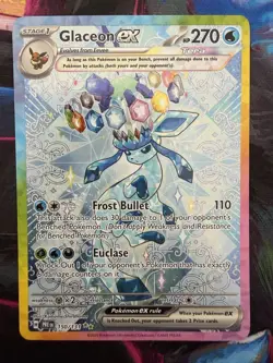 Pokemon TCG Glaceon EX Prismatic Evolutions Holo Card 150/131 SV - Image 1