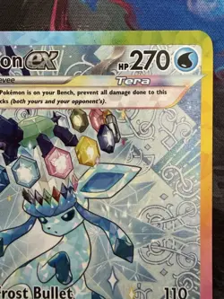 Pokemon TCG Glaceon EX Prismatic Evolutions Holo Card 150/131 SV - Image 3