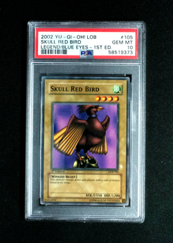 Yugioh SKULL RED BIRD #1 LOB-105 1st Edition (GEM MINT) PSA 10 - Image 1