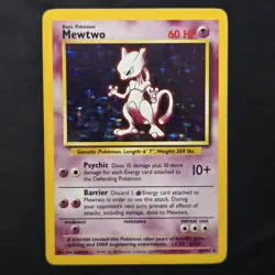 Mewtwo - 010/102 - Base Set - Holo Rare - Pokemon - MP - Image 1