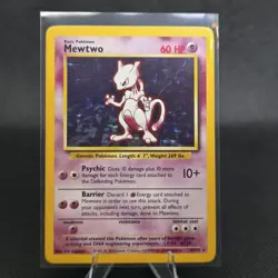 Mewtwo - 010/102 - Base Set - Holo Rare - Pokemon - MP - Image 2