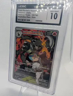 2025 Pokemon Team Rocket's Houndoom 191/182 Destined Rivals IR CGC 10 Gem Mint - Image 1