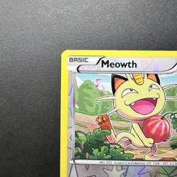 Pokemon Meowth 67/108 XY- Roaring Skies Common Reverse Holo 2015 - Image 3