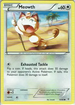 Pokemon Karte TCG Trading Card Game Generationen Nr. 53/83 Meowth englisch - Image 1