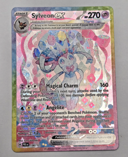 2025 Pokemon Prismatic Evolutions Sylveon EX Holo Secret Rare SAR 156/131 - Image 1