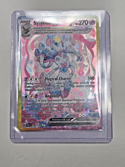 2025 Pokemon Prismatic Evolutions Sylveon EX Holo Secret Rare SAR 156/131 - Image 3