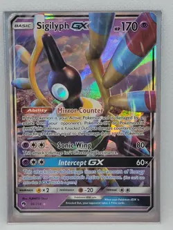 Sigilyph GX 98/214 Pokemon Card Lost Thunder Ultra Rare NM/M FREE TOP LOADER - Image 1