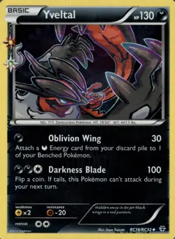 Yveltal RC16/RC32 Uncommon Generations Pokemon Holo Near Mint - Image 1