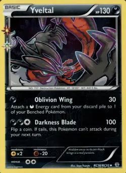 Yveltal RC16/RC32 Uncommon Generations Pokemon Holo Near Mint - Image 1