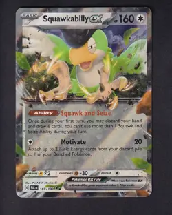 Squawkabilly ex 169/193 Double Rare Paldea Evolved Pokemon Near Mint - Image 1
