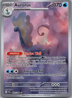Aurorus 092/088 Perfect Order Pokemon TCG Holo Illustration Rare NM - Image 1