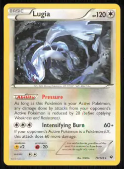 Lugia (XY Fates Collide) 78/124 Holo Rare Deck Exclusives Pokemon MP - Image 1