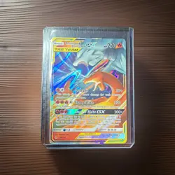 Pokemon TCG Reshiram & Charizard GX TAG TEAM Holo Ultra Rare 20/214 - Image 1