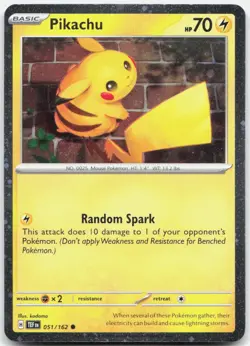 Pikachu (Cosmo Holo) 051/162 Promo Miscellaneous Cards & Products Pokemon NM - Image 1