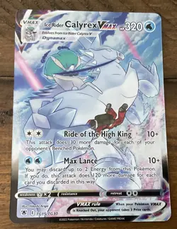 Ice Rider Calyrex VMAX TG15/TG30 - Astral Radiance Ultra Rare Holo Pokemon NM - Image 1