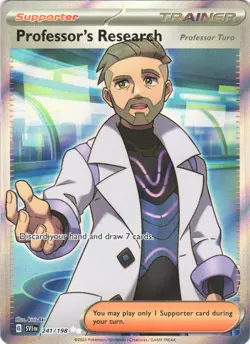 PROFESSOR'S RESEARCH (PROFESSOR TURO) 241/198 SCARLET & VIOLET POKEMON NM/M - Image 2