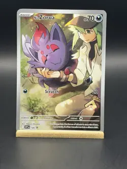 Pokemon TCG N's Zorua SVP 189 Journey Together ETB Black Star Promo Card - NM - Image 1
