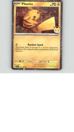 Pikachu (Cosmo Holo) 051/162 Promo Miscellaneous Cards & Products Pokemon NM - Image 1