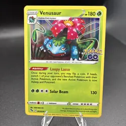 Venusaur 003/078 - Pokemon GO-Holo Rare-TCG-NM - Image 1