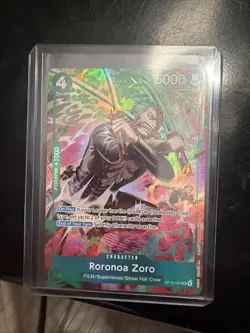 One Piece TCG OP-15/EB04 Roronoa Zoro OP13–037 Treasure Rare - Image 1