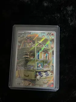 Pokemon TCG Litten Full Art Holo Card 167/162 Temporal Forces Illustration - Image 1