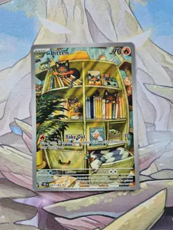 Pokemon TCG Litten Temporal Forces 167/162 Illustration Rare Card NM - Image 1