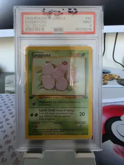 1999 Pokemon Jungle 1st First Edition Exeggcute PSA 9 Mint 52/64 Rare Card 52 - Image 1