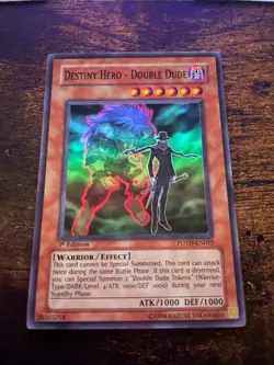 Destiny Hero - Double Dude - POTD-EN012 - 1st Edition - Super Rare - LP - Image 1