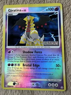 2008 Pokemon TCG Legends Awakened Giratina Reverse Holo STAMPED Card 4/146 MP - Image 1