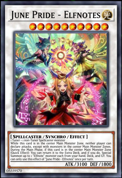 Yugioh! June Pride - Elfnotes CORI-EN035 CHAOS ORIGINS PREORDER - Image 1
