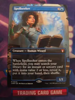 MTG English Magic Card BORDERLESS Near Mint SPELLSEEKER from Commander Masters - Image 1