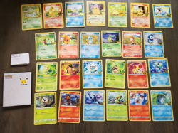 Pokemon TCG 25th Anniversary First Partner Pack Full Jumbo Cards Set with Binder - Image 1