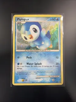 Piplup DP03 - Diamond and Pearl Black Star Promo Holo Pokemon Card MP - Image 1