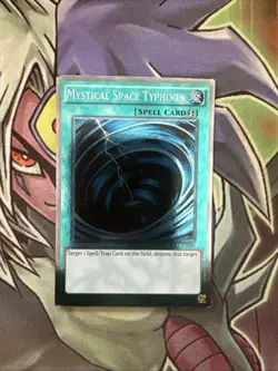 NKRT-EN040 Mystical Space Typhoon Platinum Rare Limited Edition NM Yugioh Card - Image 1