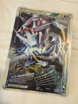 (GERMAN) XXL JUMBO OVERSIZED PALKIA & DIALGA LEGEND HOLO Pokemon Card - Image 1