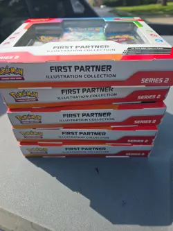 Pokemon TCG First Partner Illustration Collection Series 2 Lot Of 5 Sealed. - Image 1