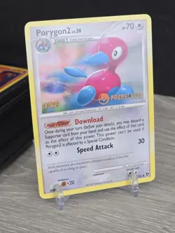 Pokemon Porygon 2 Staff Prerelease #49/106 Diamond & Pearl Great Encounters Rare - Image 1